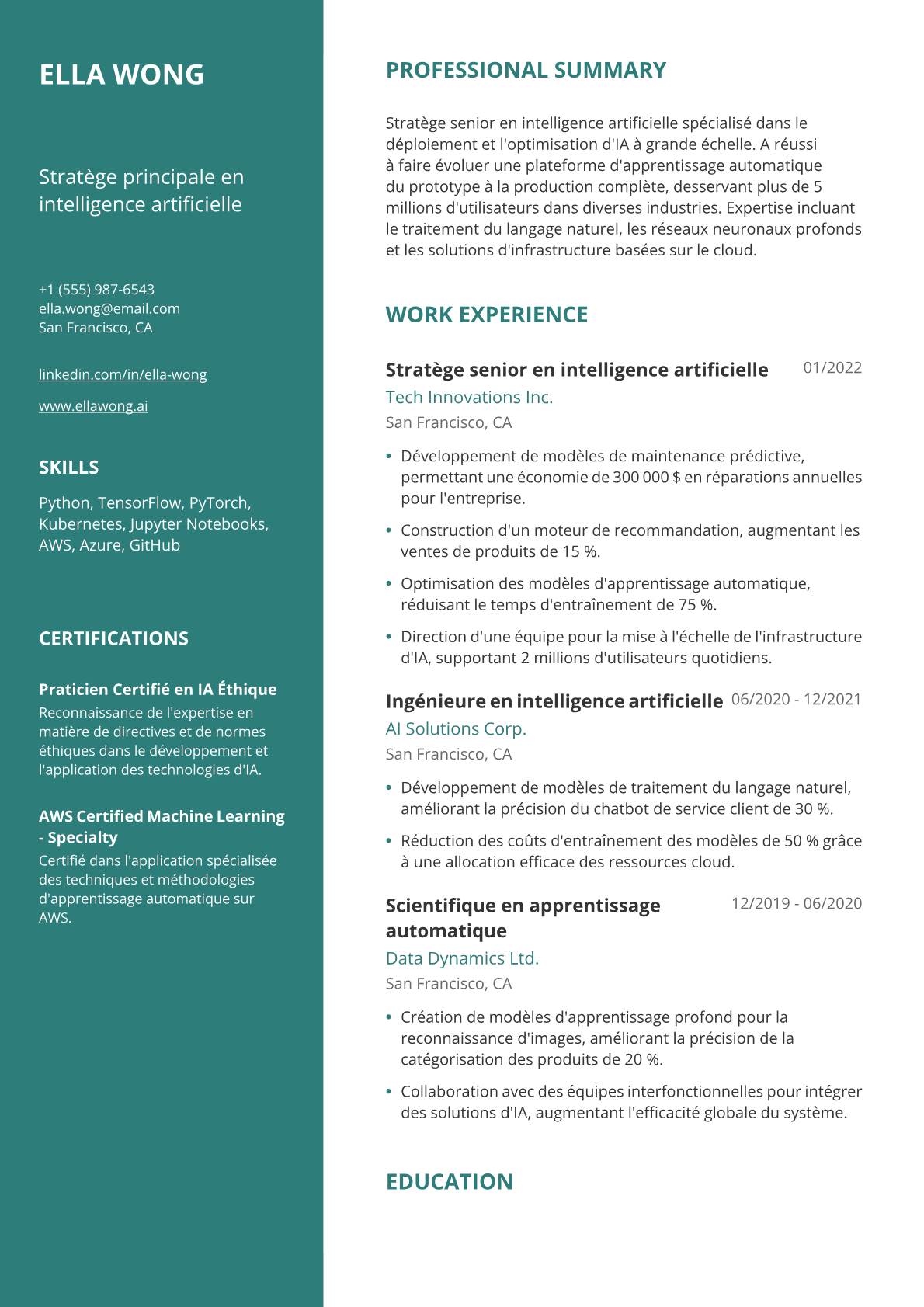 Stratège senior en IA