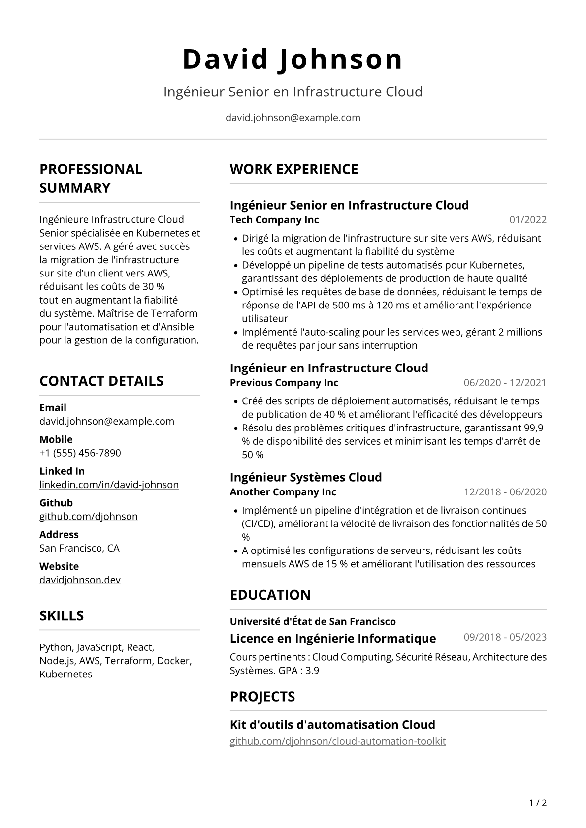 Ingénieure infrastructure IA