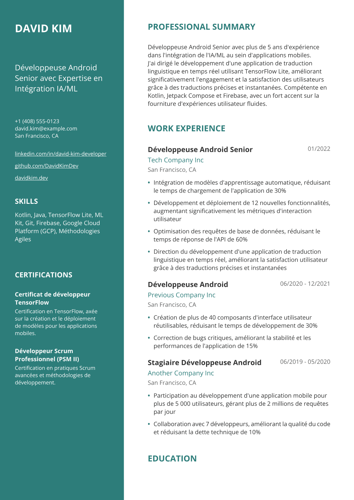 Développeuse Android