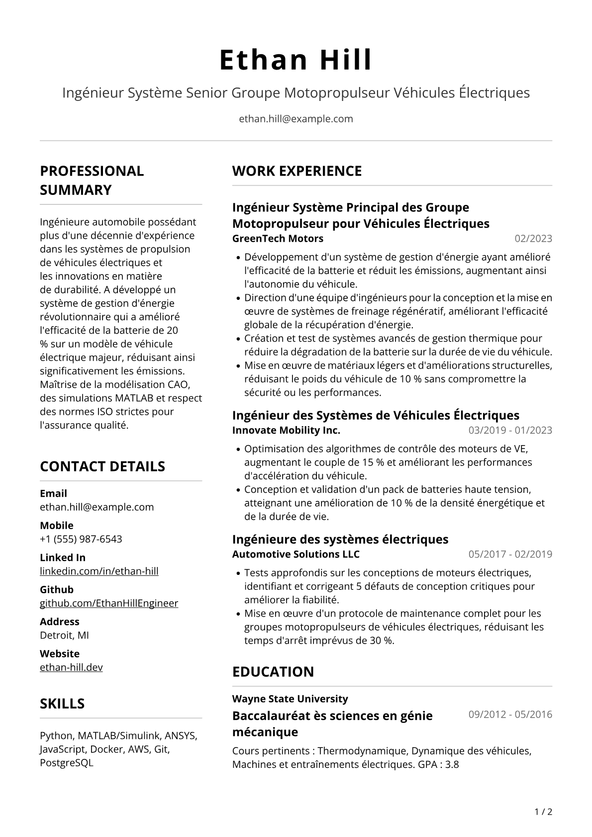 Ingénieure systèmes automobiles