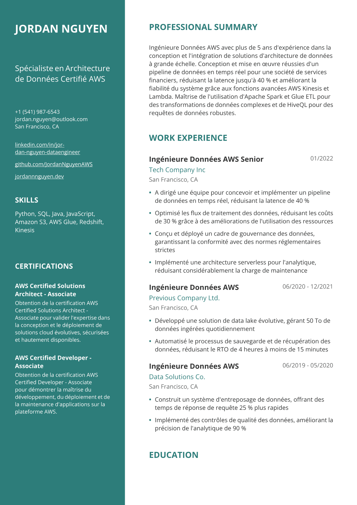 Ingénieure Data AWS