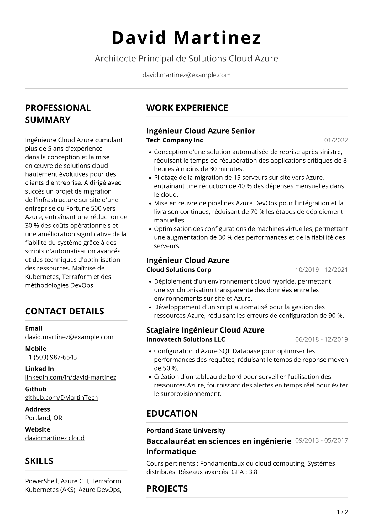 Ingénieur Cloud Azure