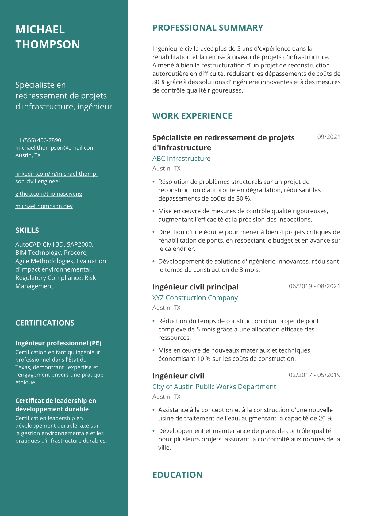 Ingénieure Civile