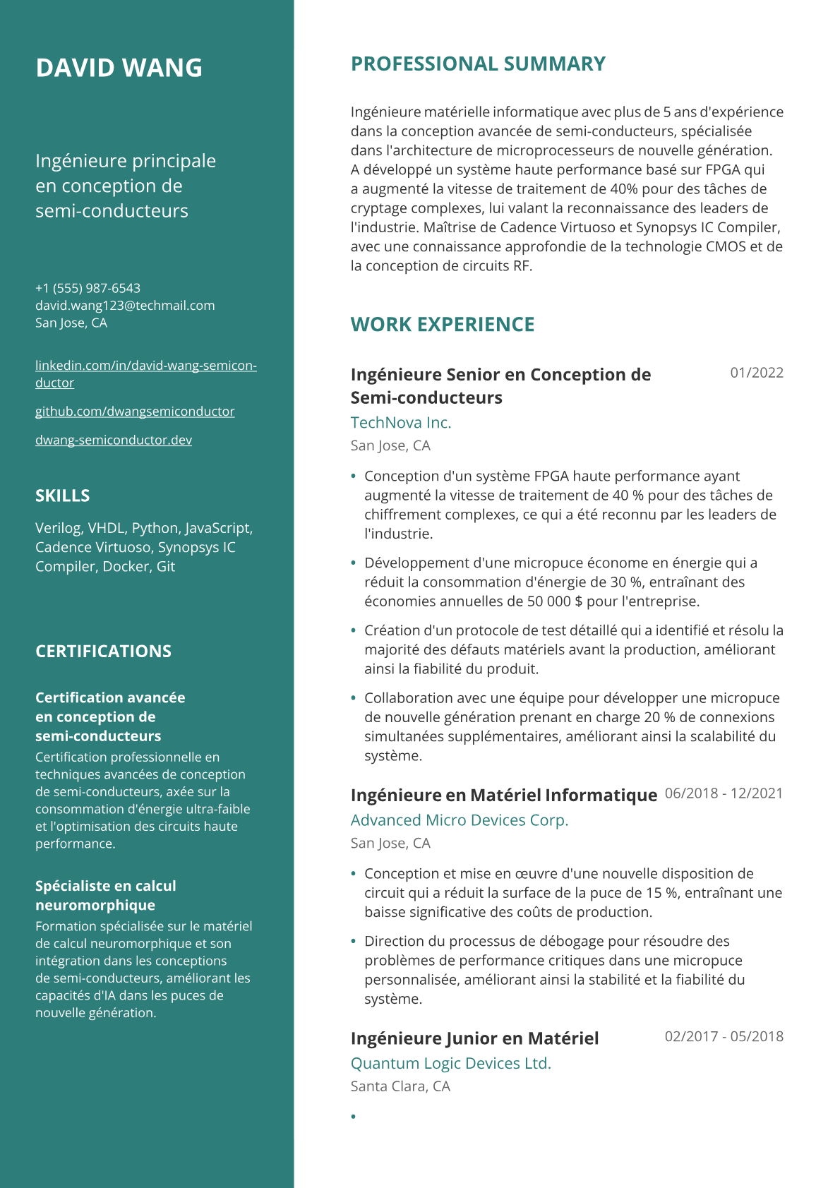 Ingénieure matérielle informatique
