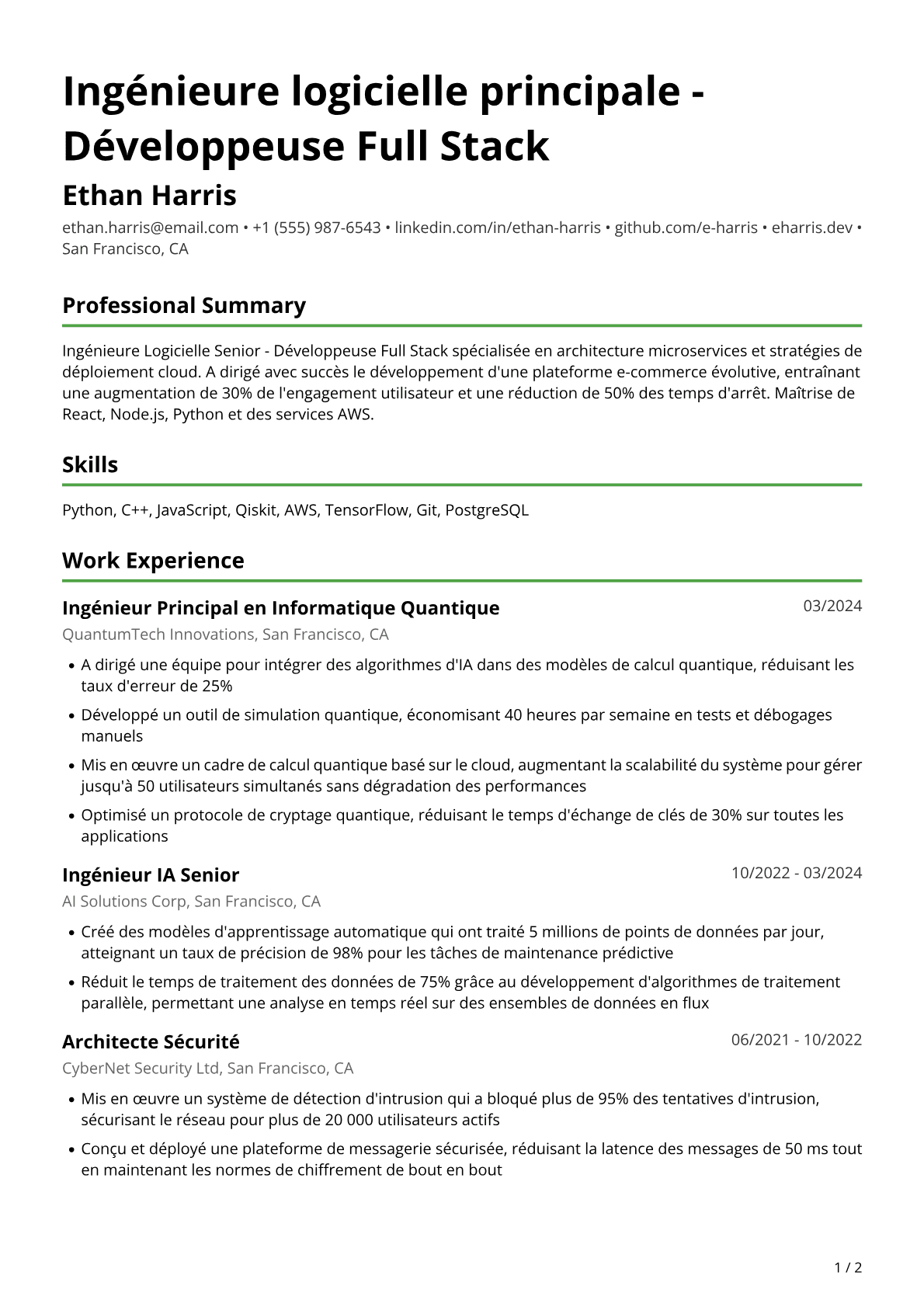 Ingénieure informatique