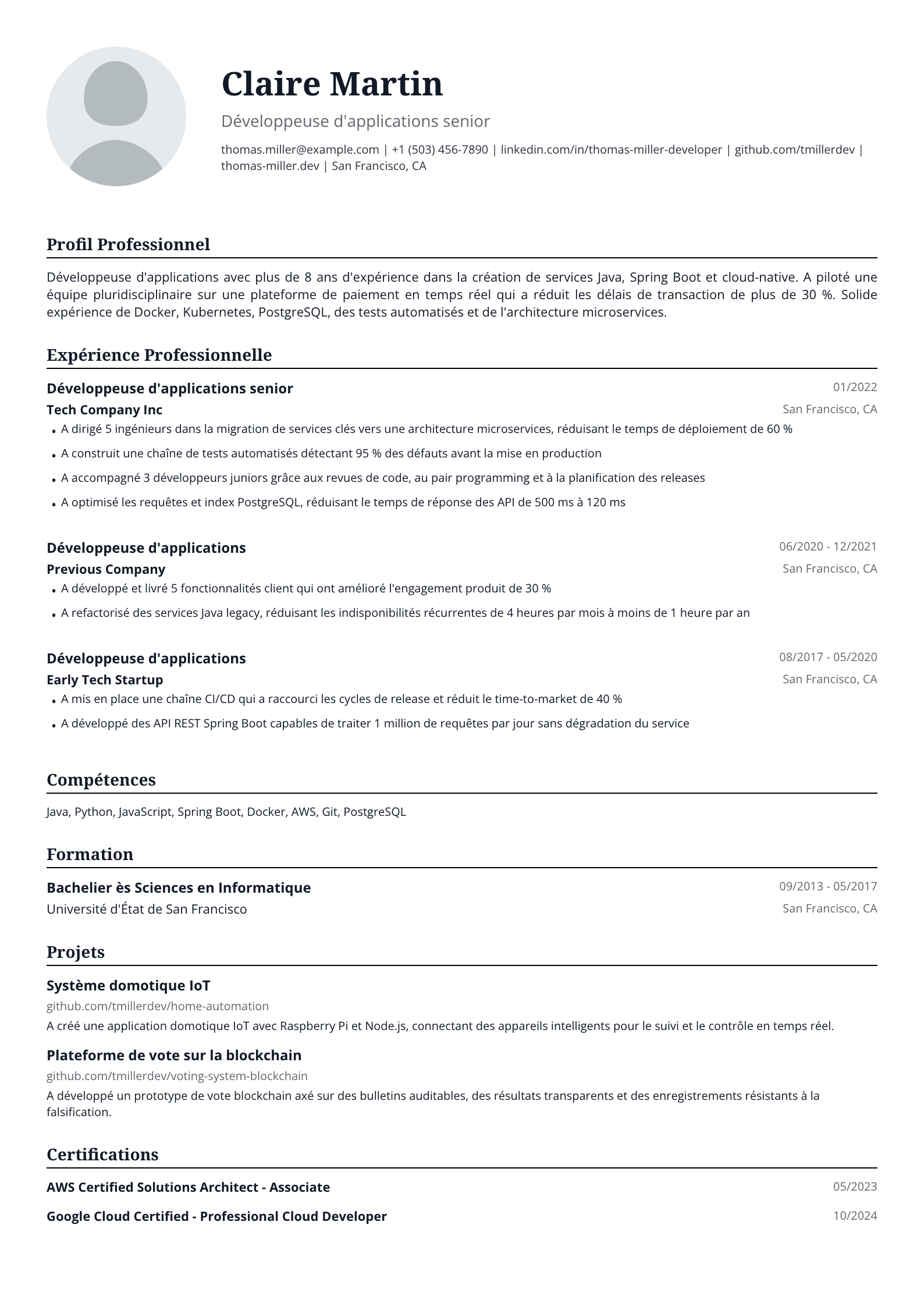 Développeuse d'applications