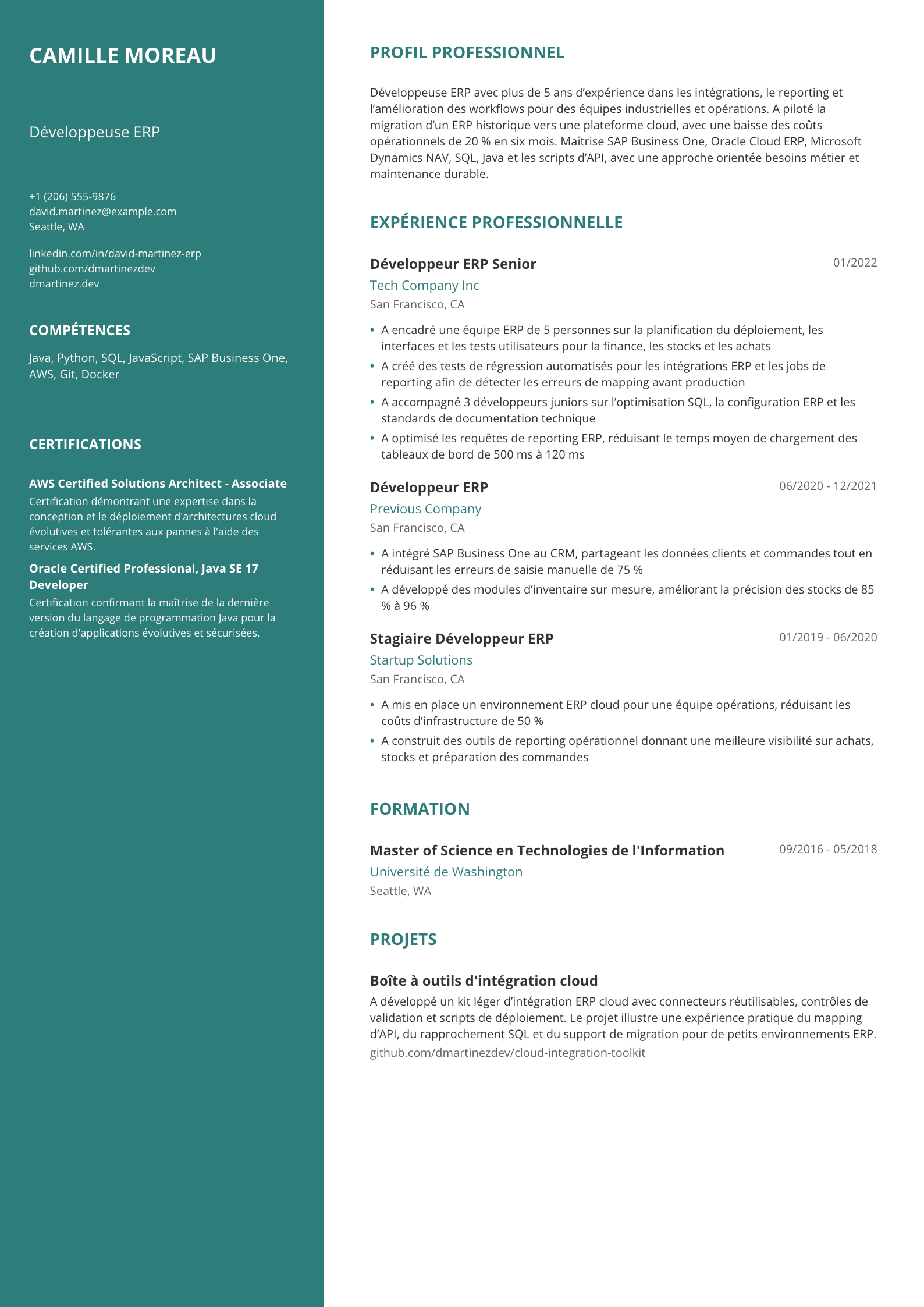 Développeuse ERP