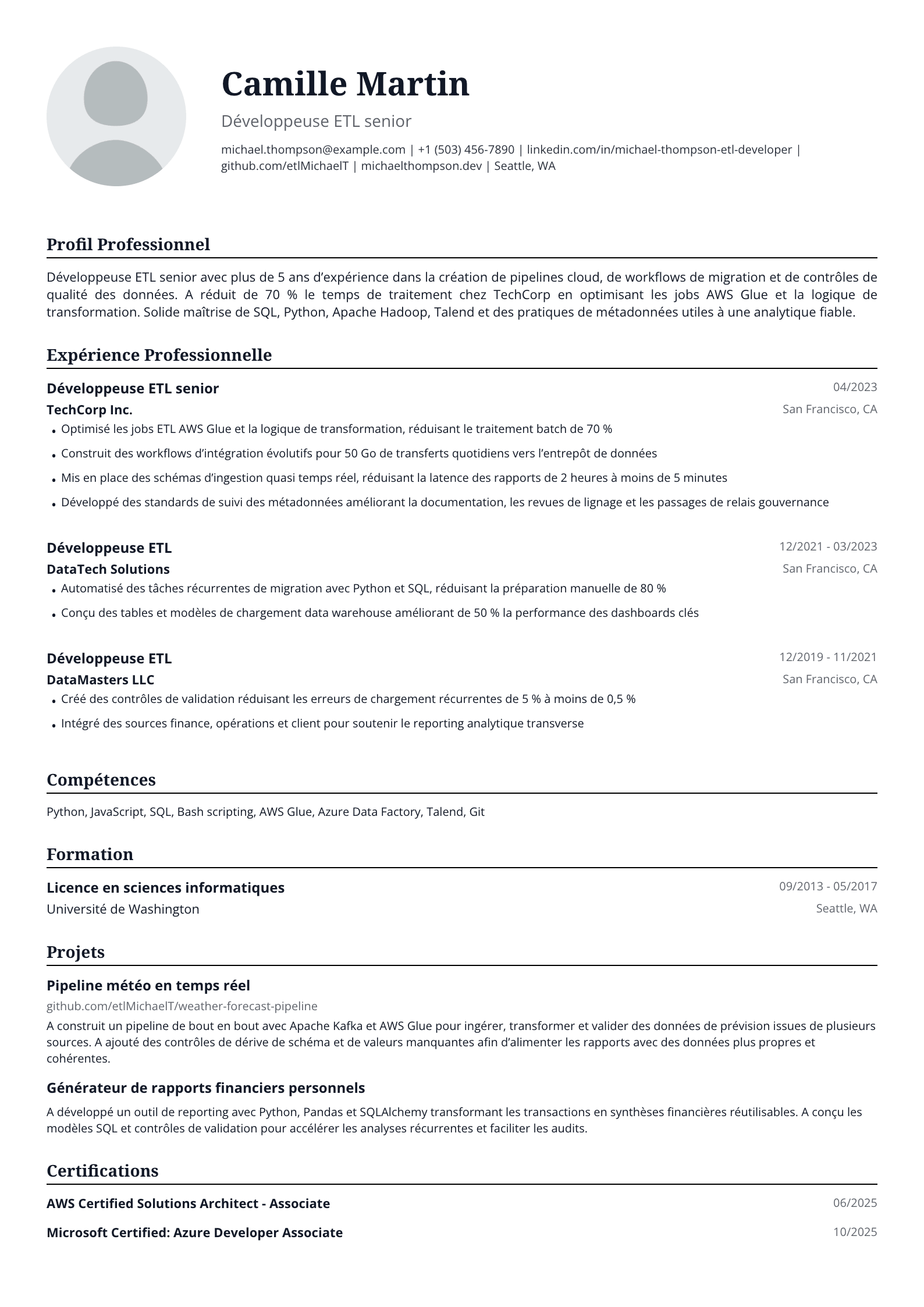 Développeuse ETL
