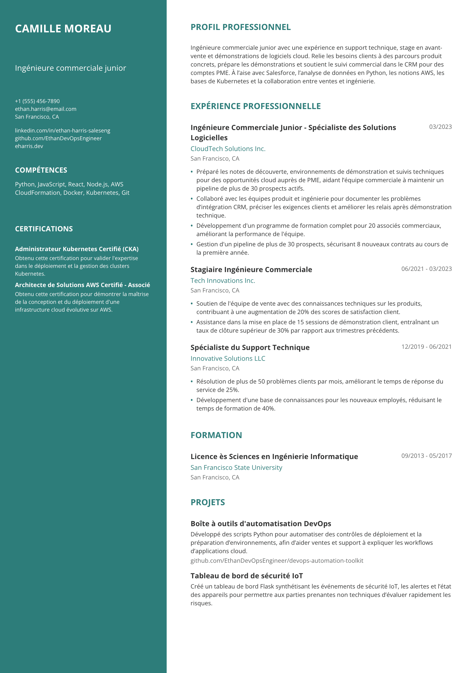 Ingénieure commerciale junior