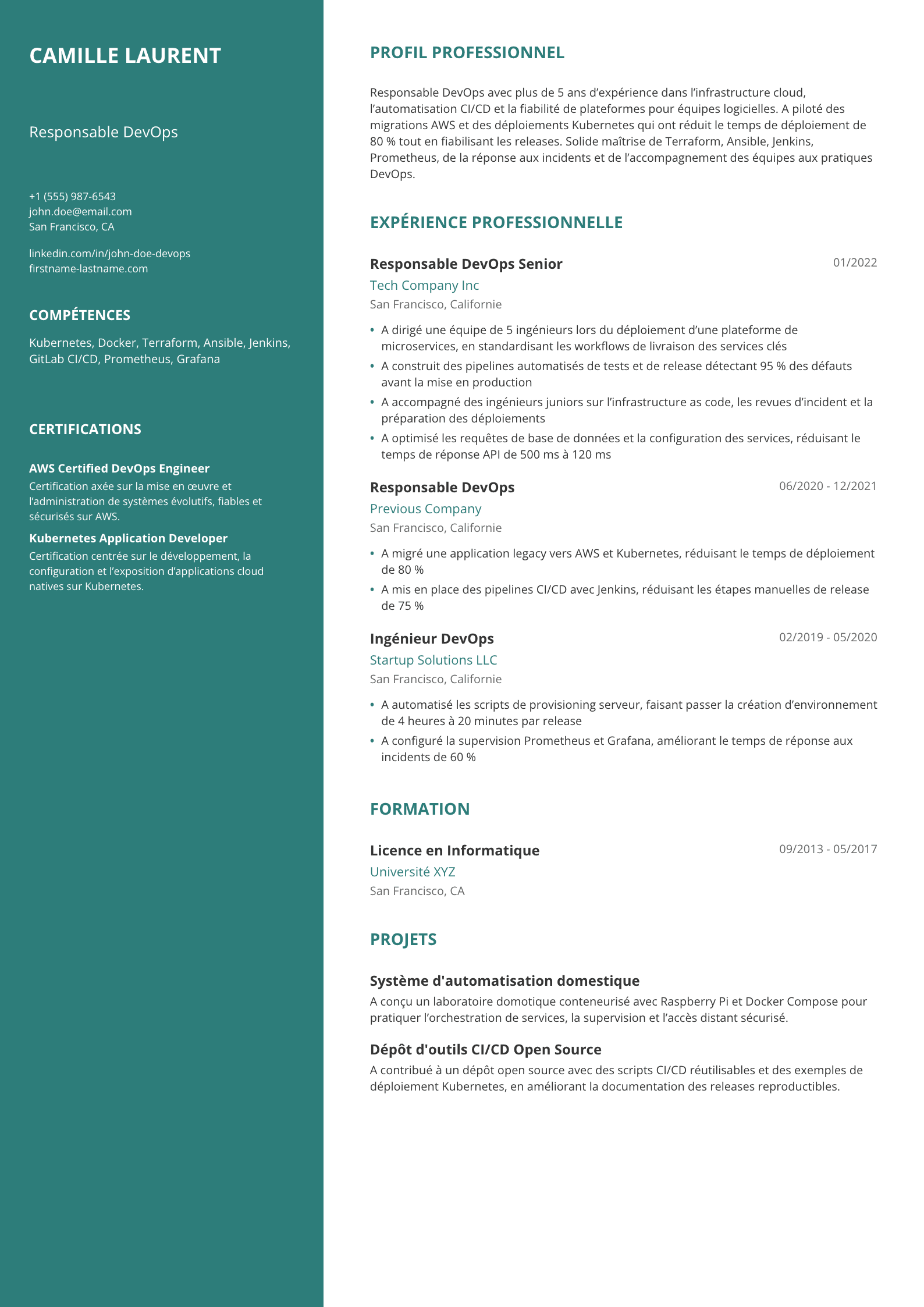 Responsable DevOps
