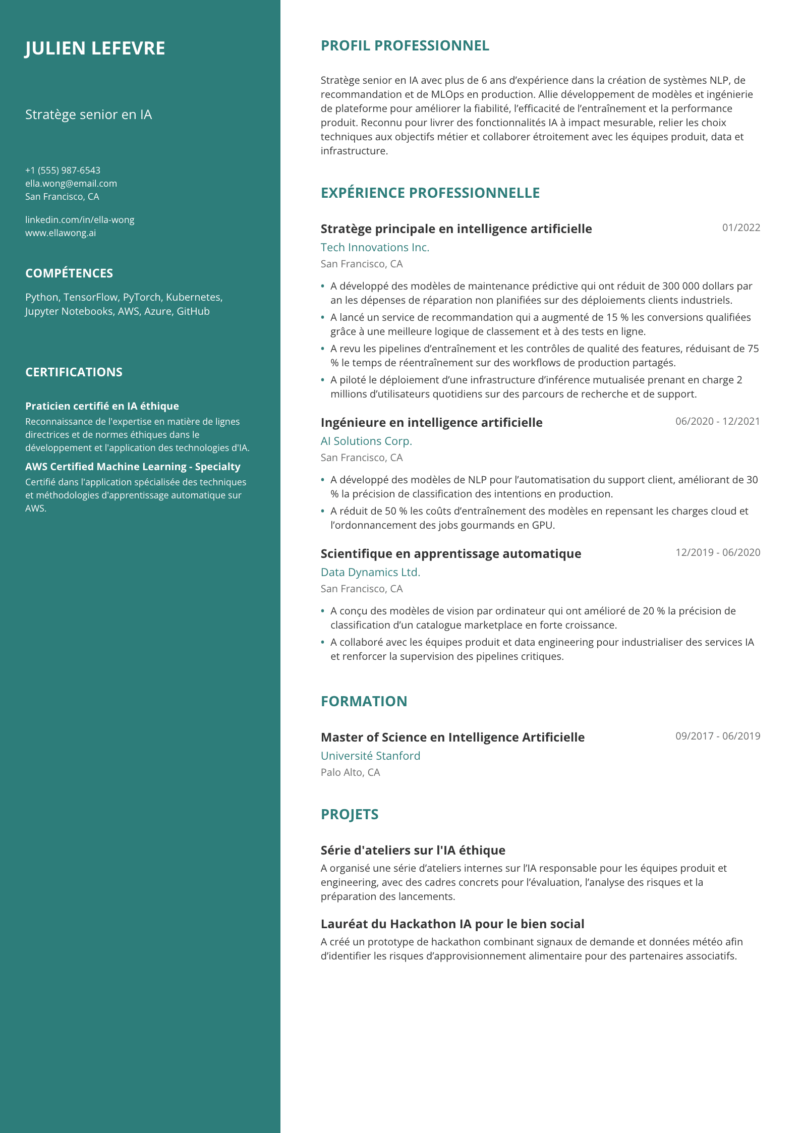 Stratège senior en IA