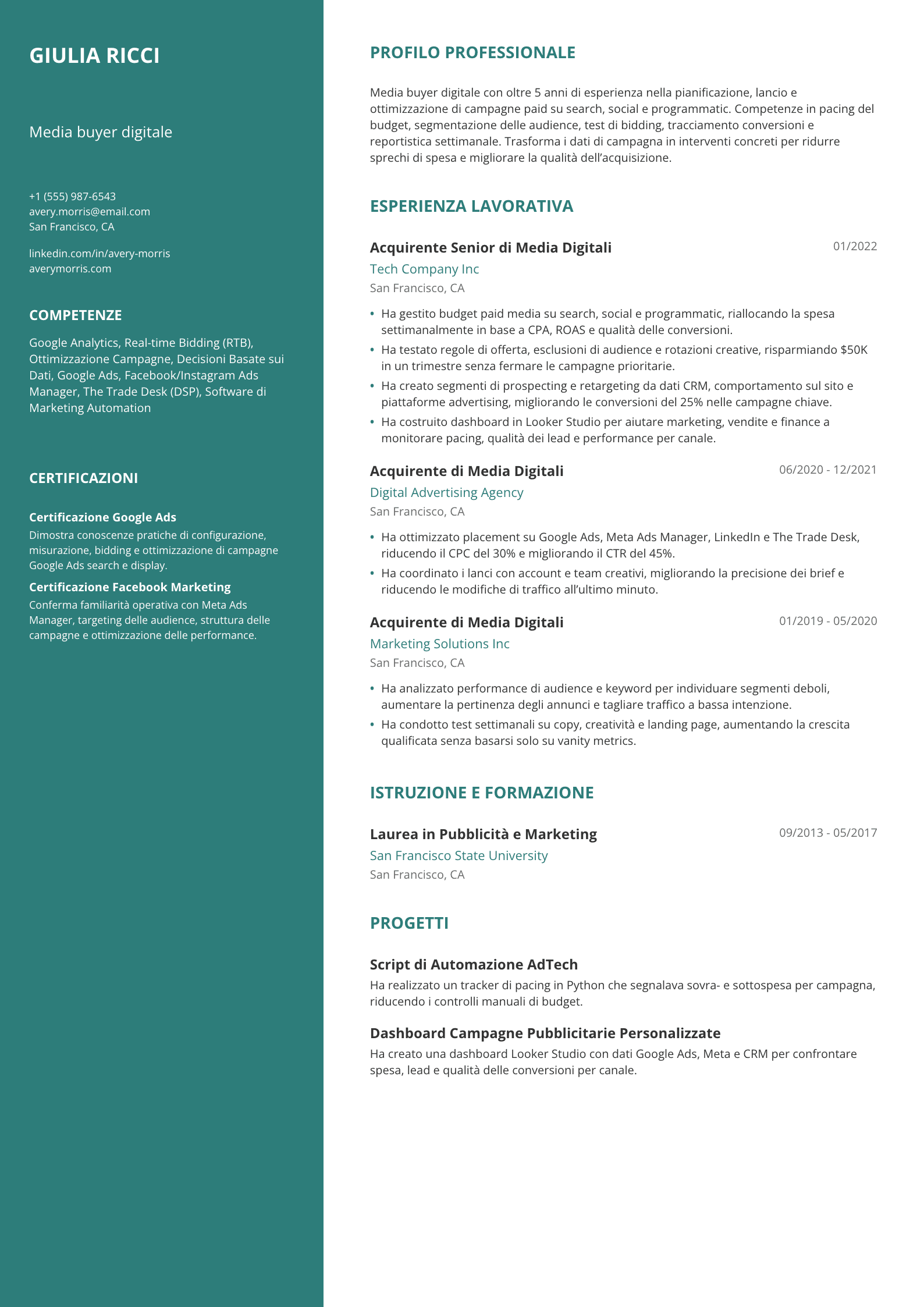 Media buyer digitale