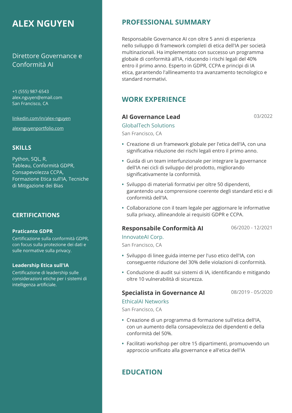 Responsabile governance AI