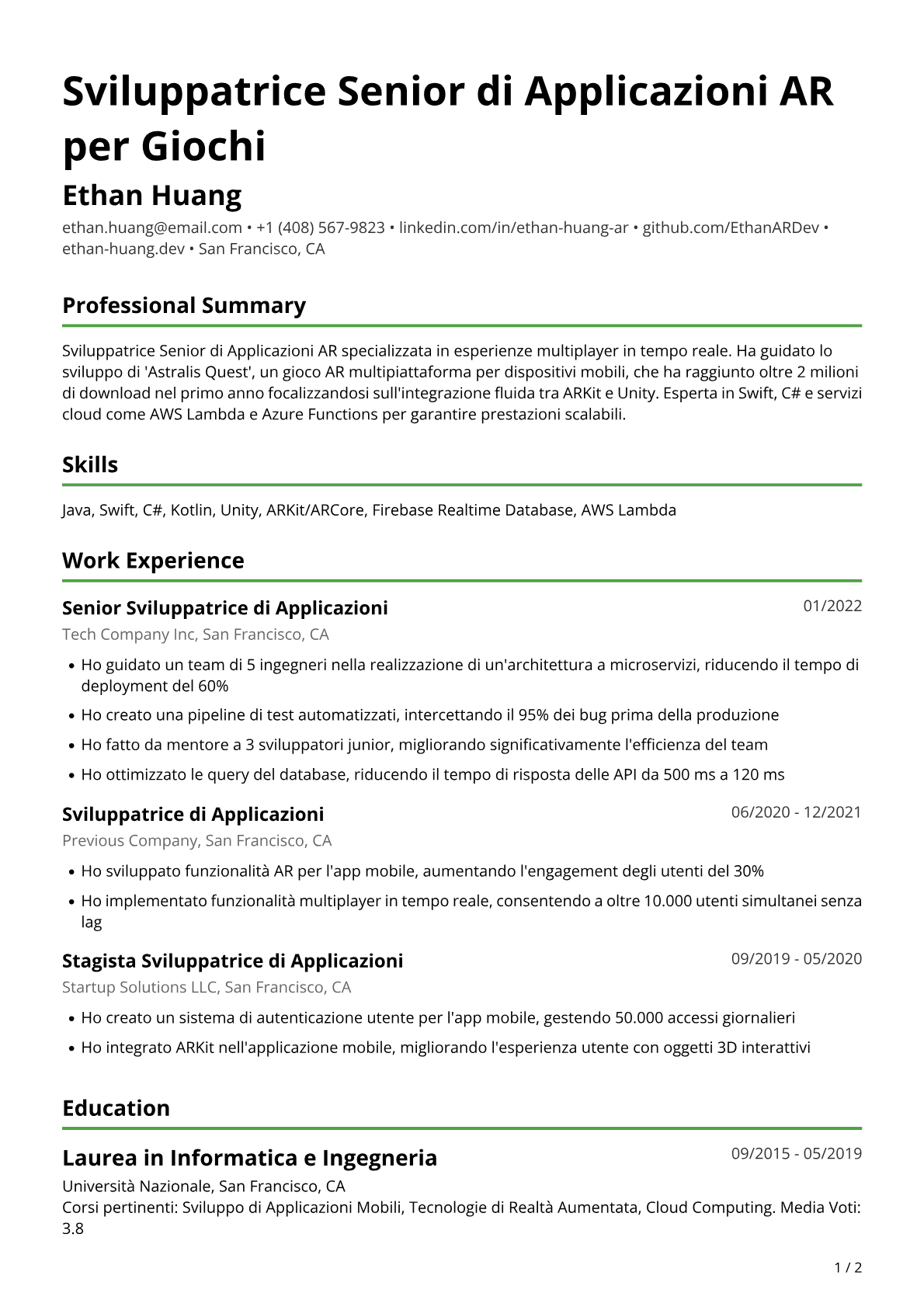 Sviluppatrice di applicazioni