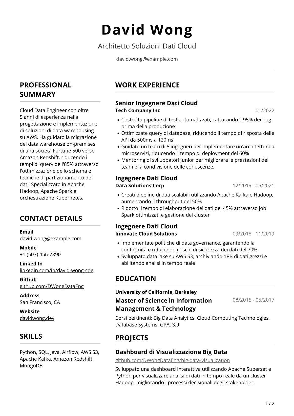 Cloud Data Engineer