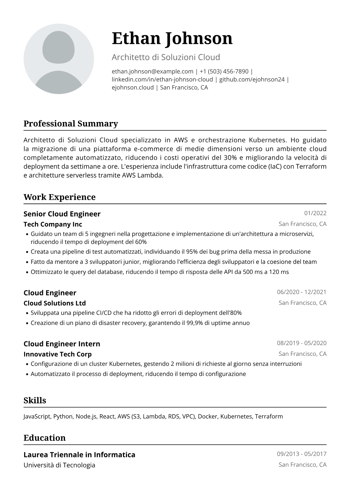 Ingegnere cloud