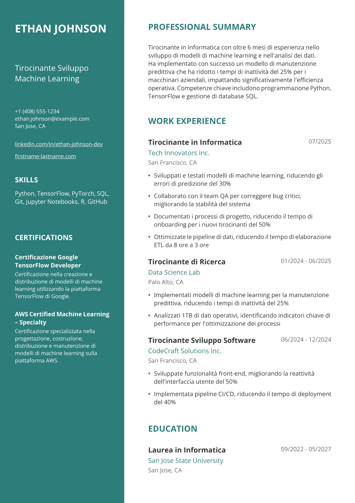Tirocinante informatico