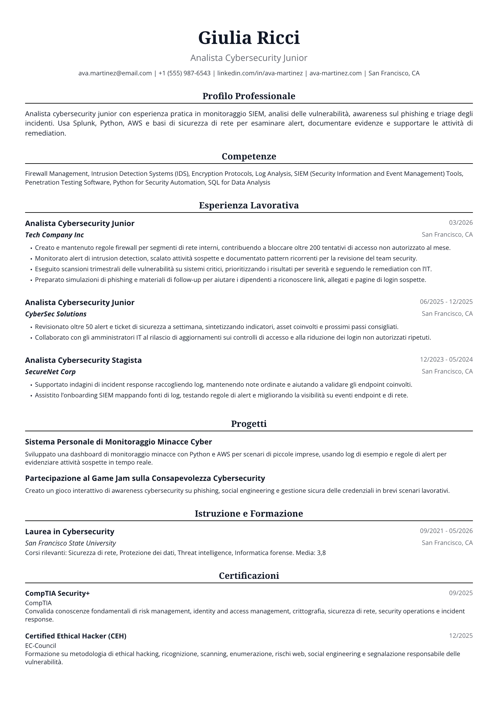 Analista Cybersecurity Junior