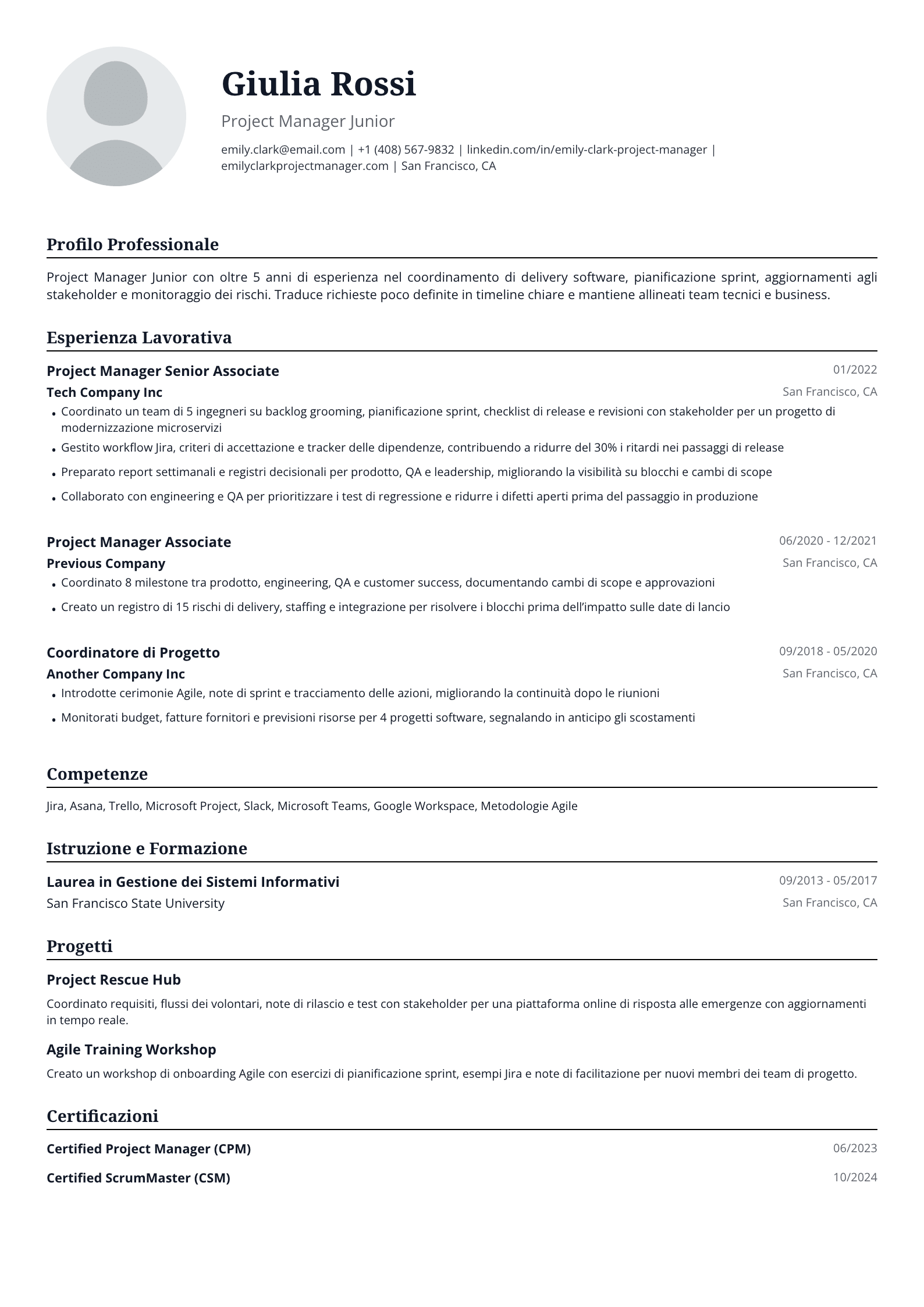 Project Manager Junior