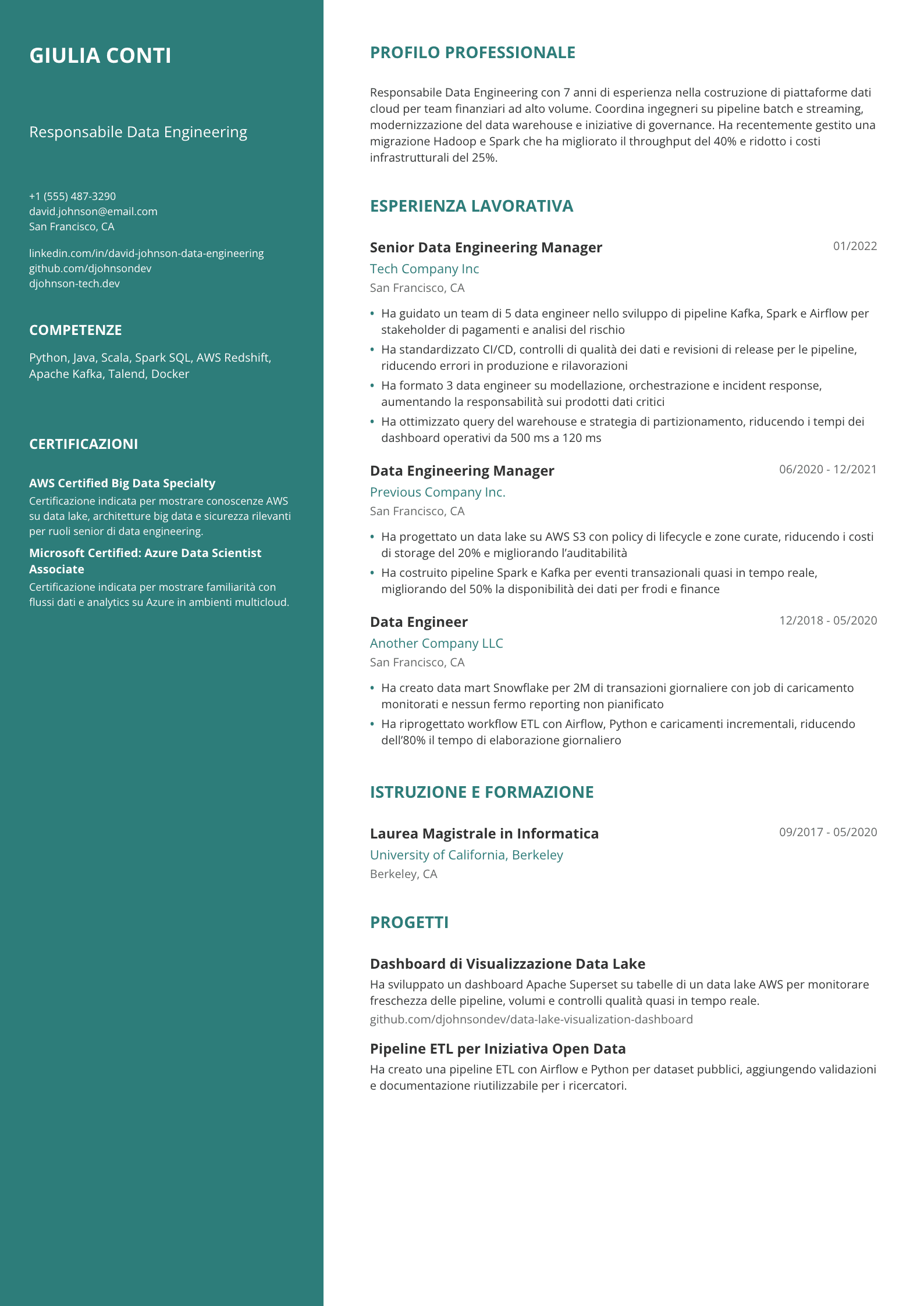 Responsabile Data Engineering