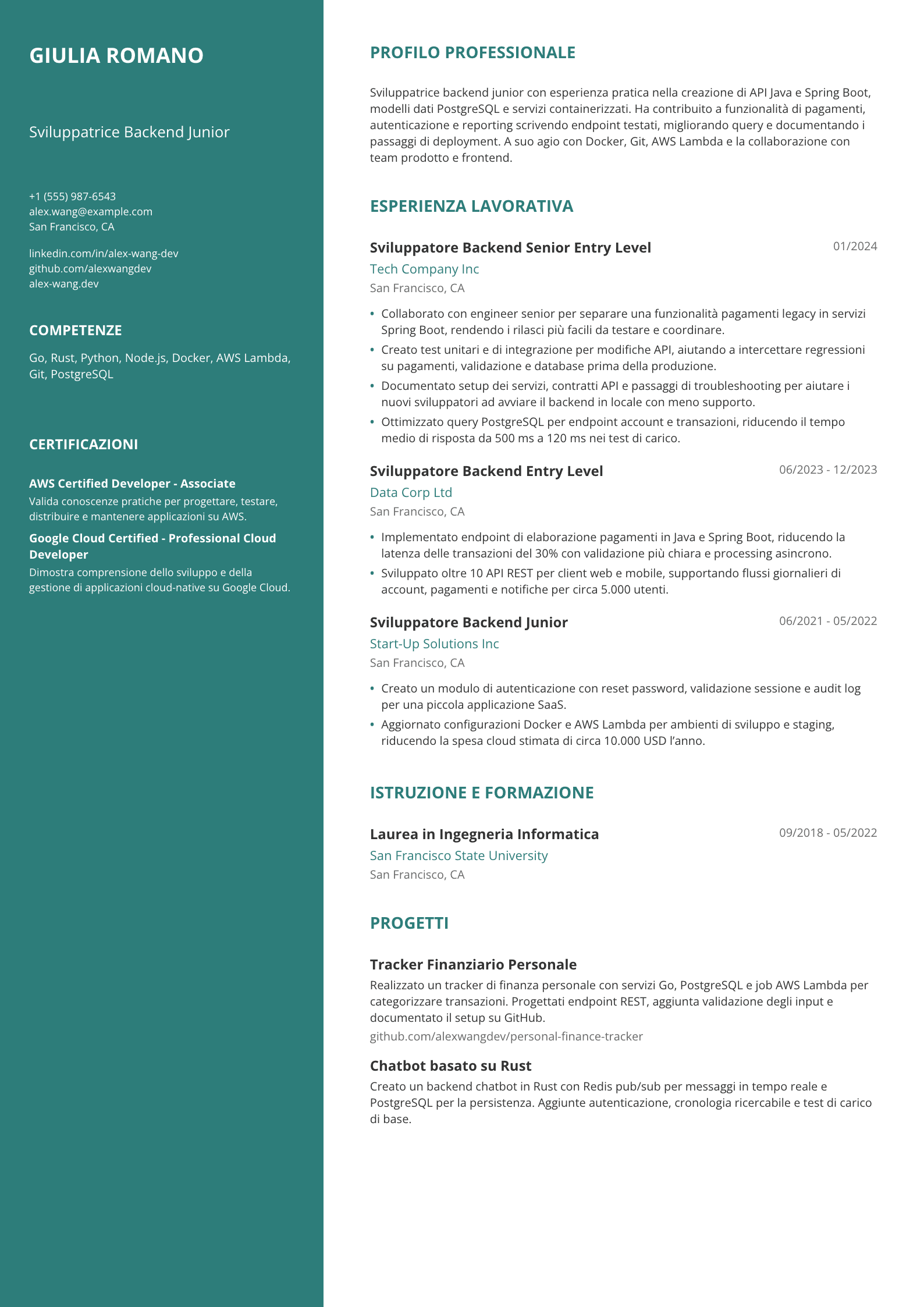 Sviluppatrice Backend Junior