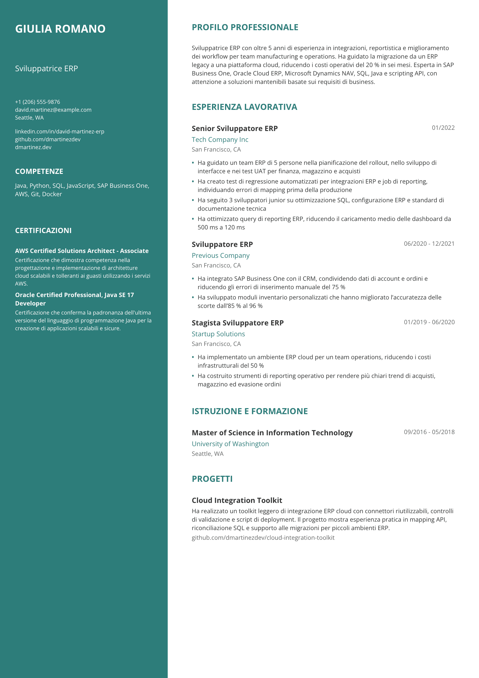 Sviluppatrice ERP