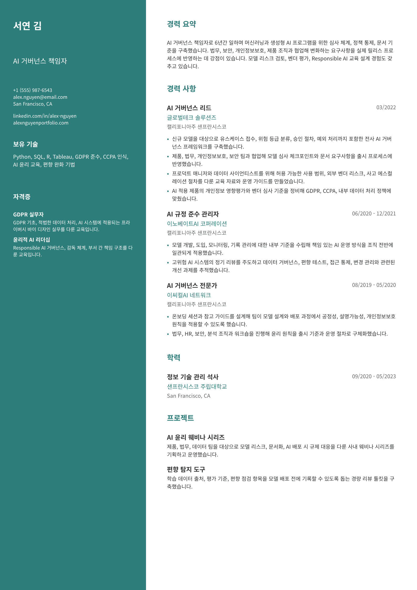 AI 거버넌스 책임자