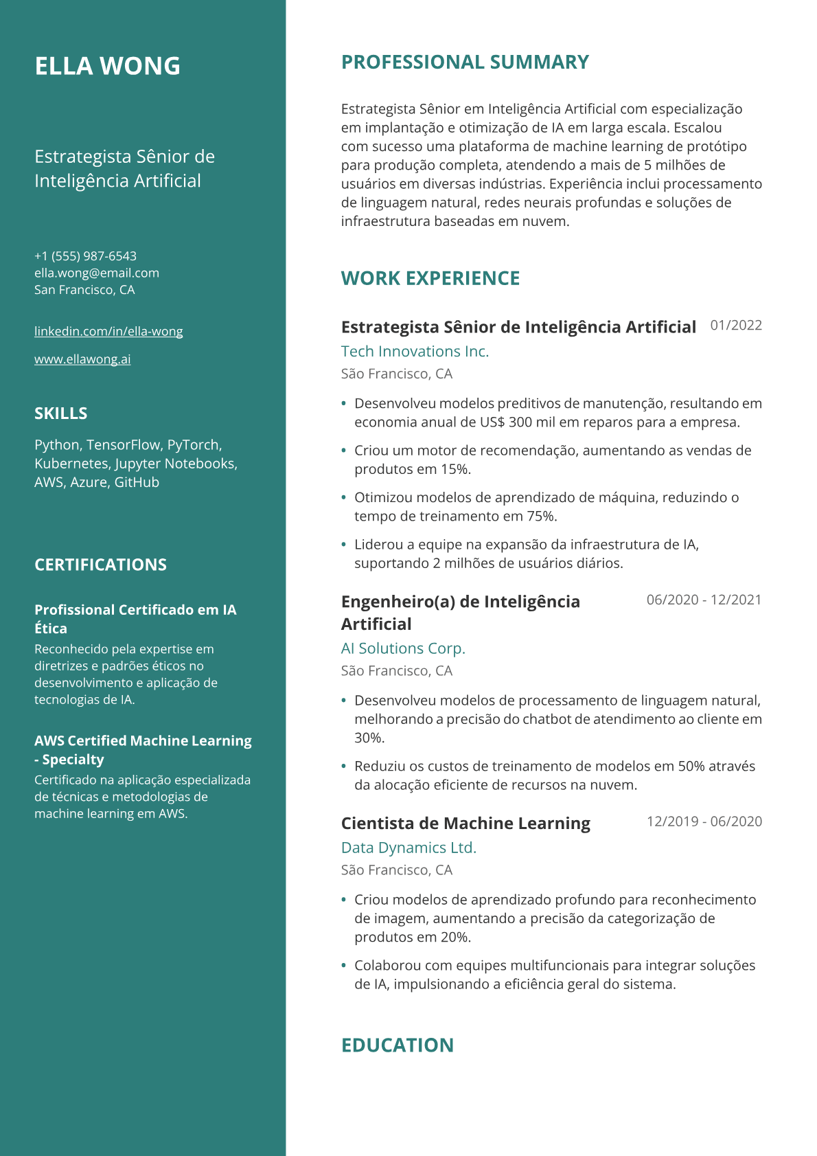 Estrategista Sênior de IA