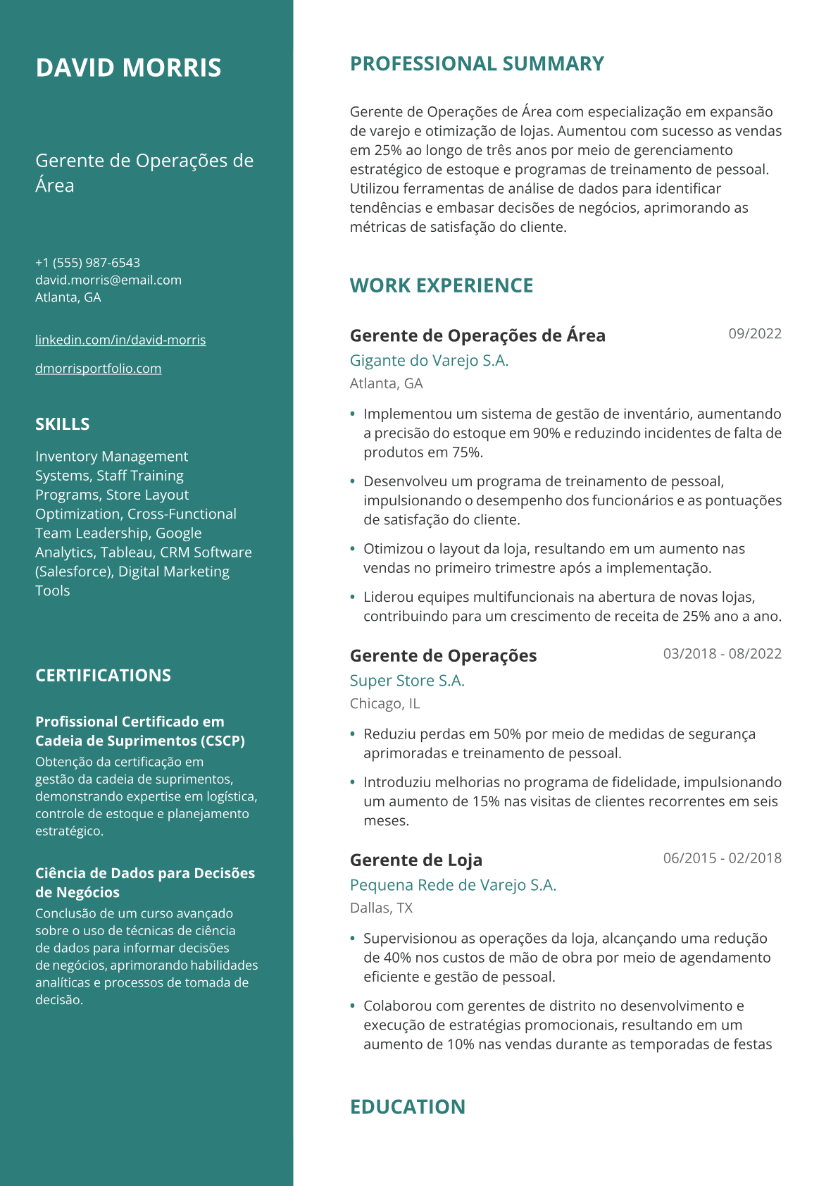 Gerente de Area