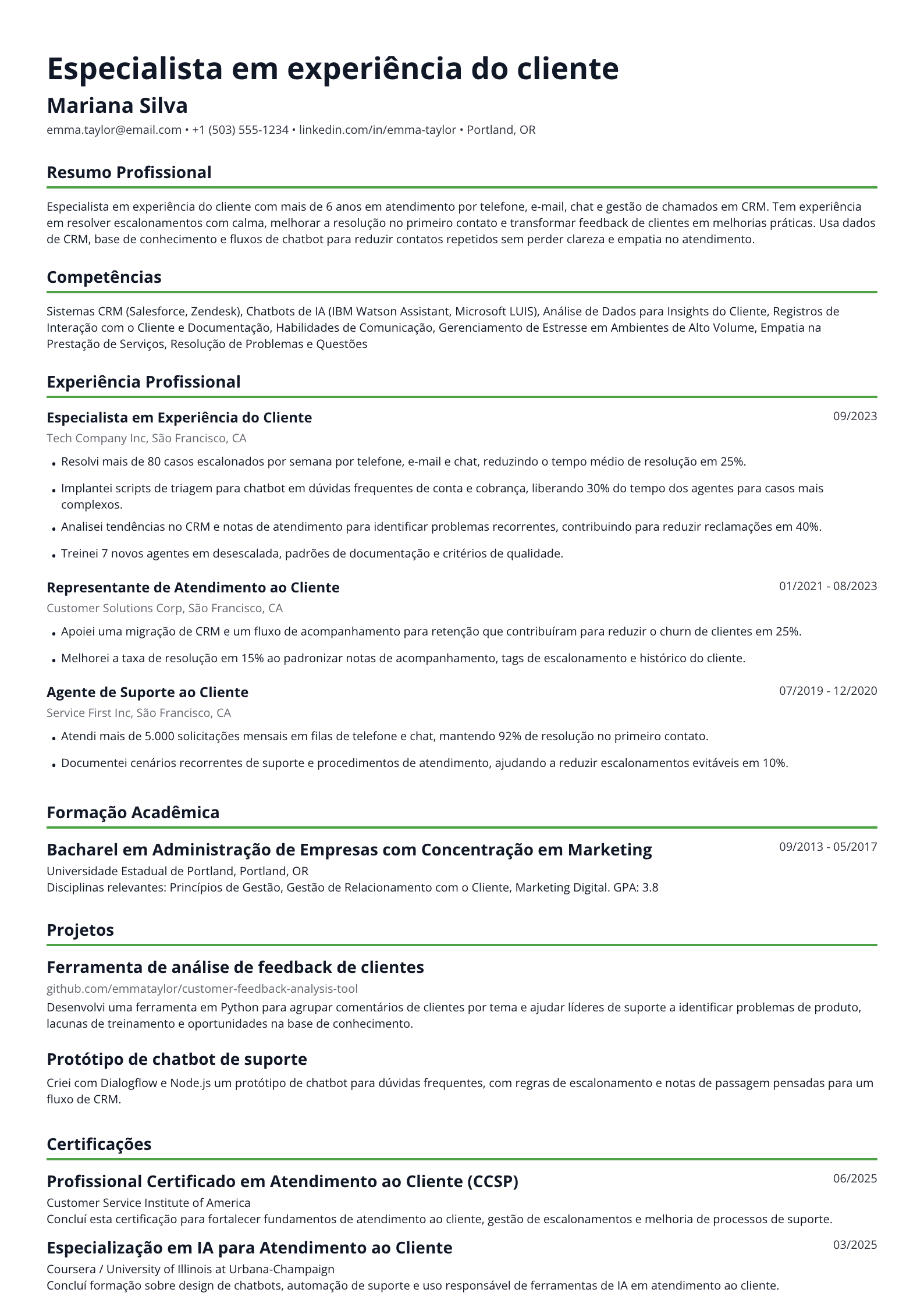Atendente de telemarketing