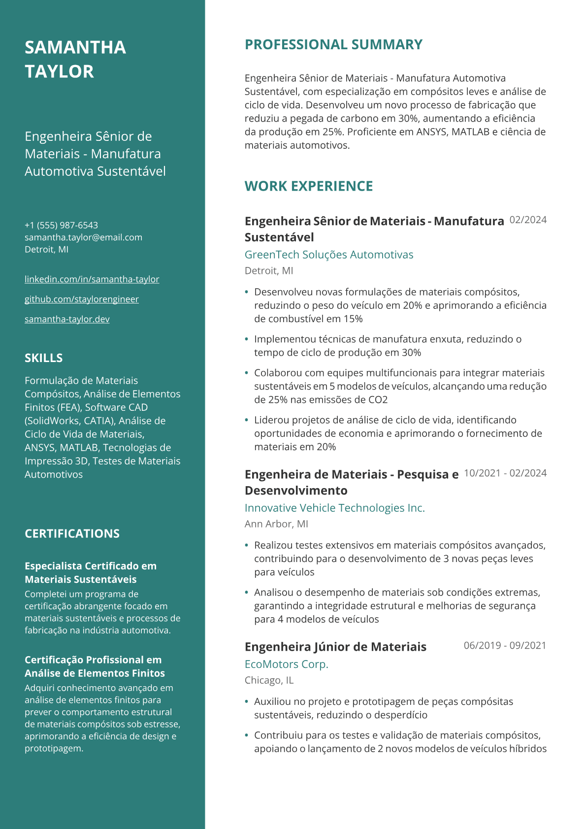 Engenheira automotiva