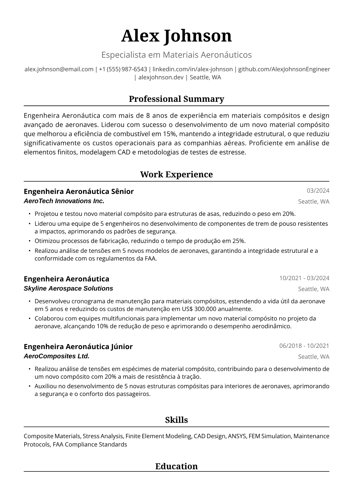 Engenheira Aeronáutica