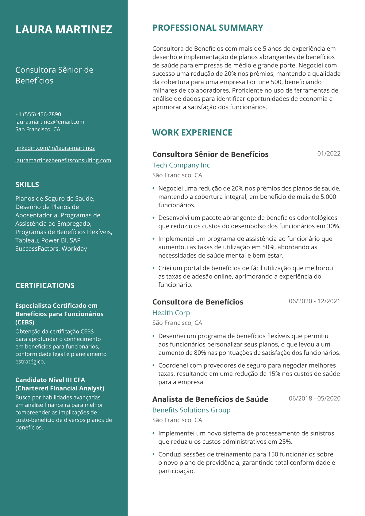 Consultora de benefícios