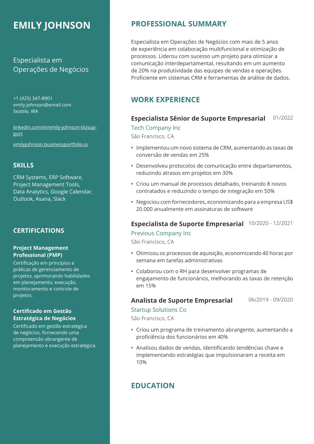Especialista em Suporte Administrativo