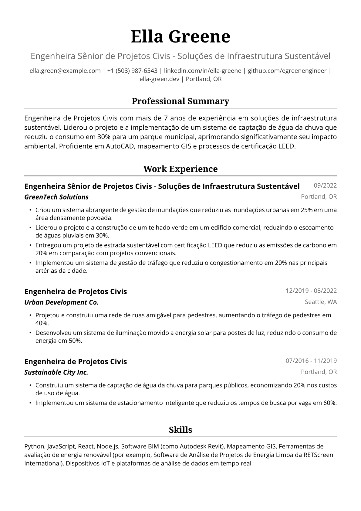 Engenheira de Projetos Civis