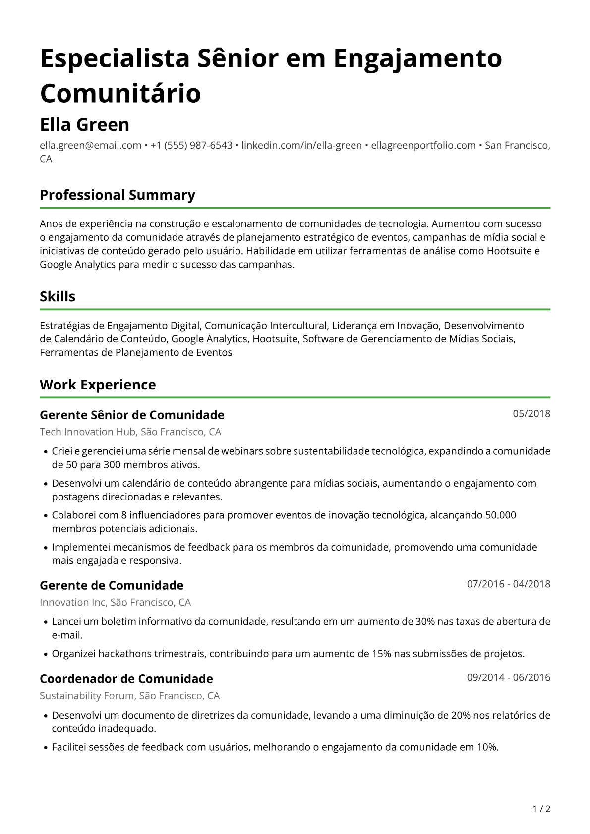 Gerente de Comunidade