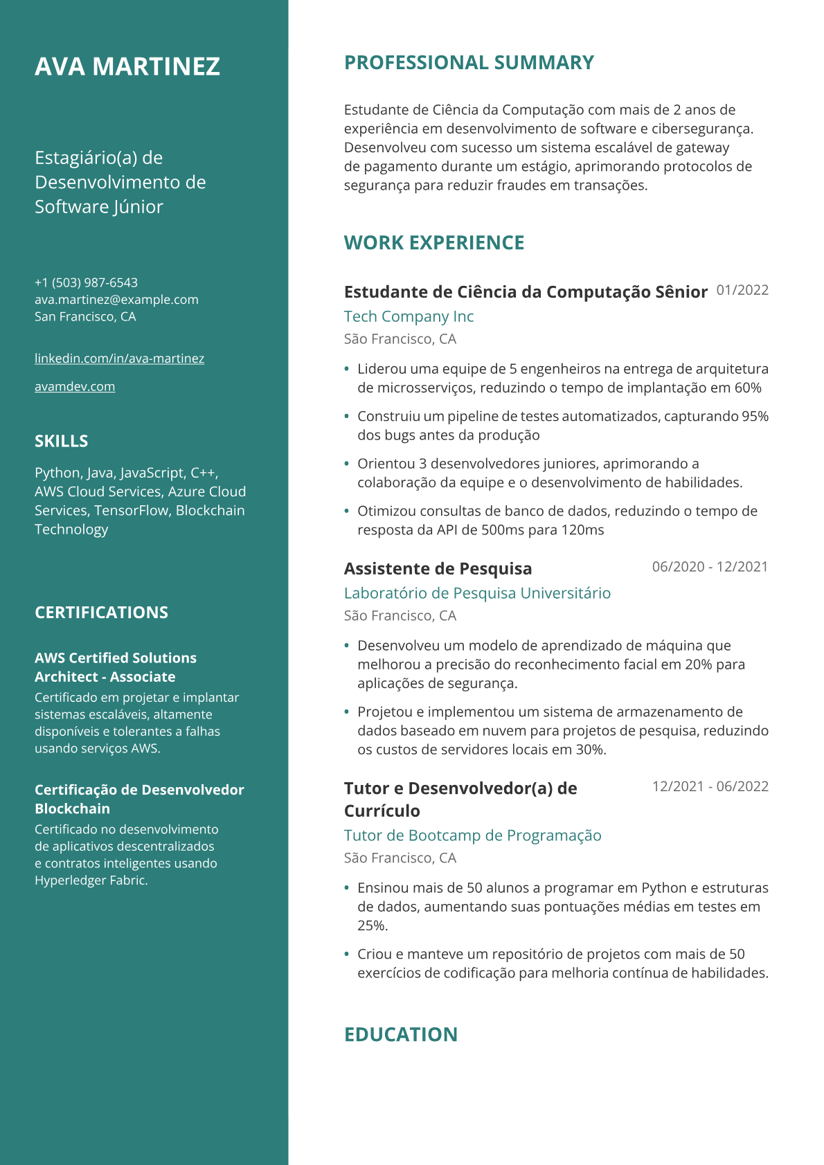 Estudante de Ciência da Computação