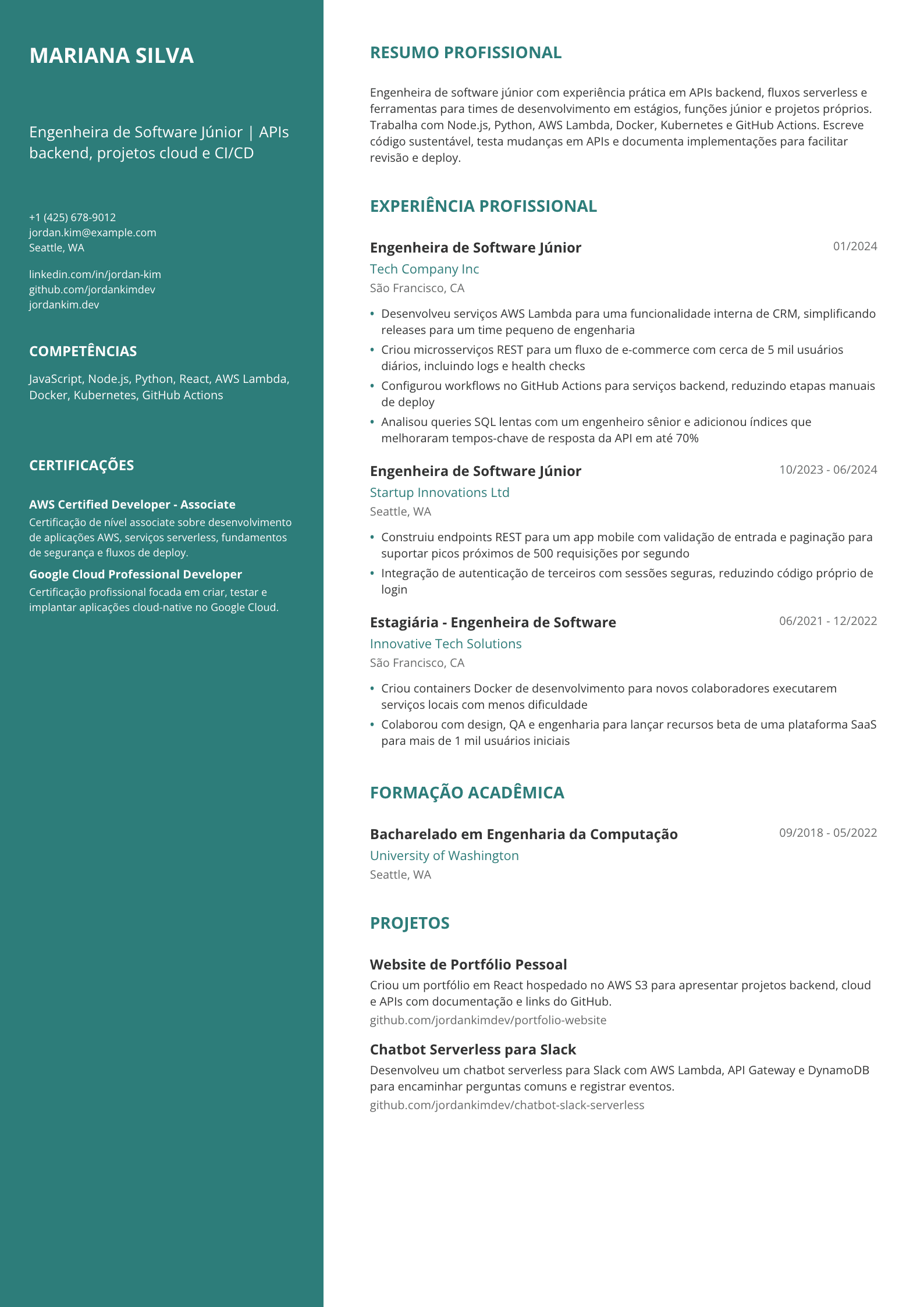Engenheira de Software Júnior