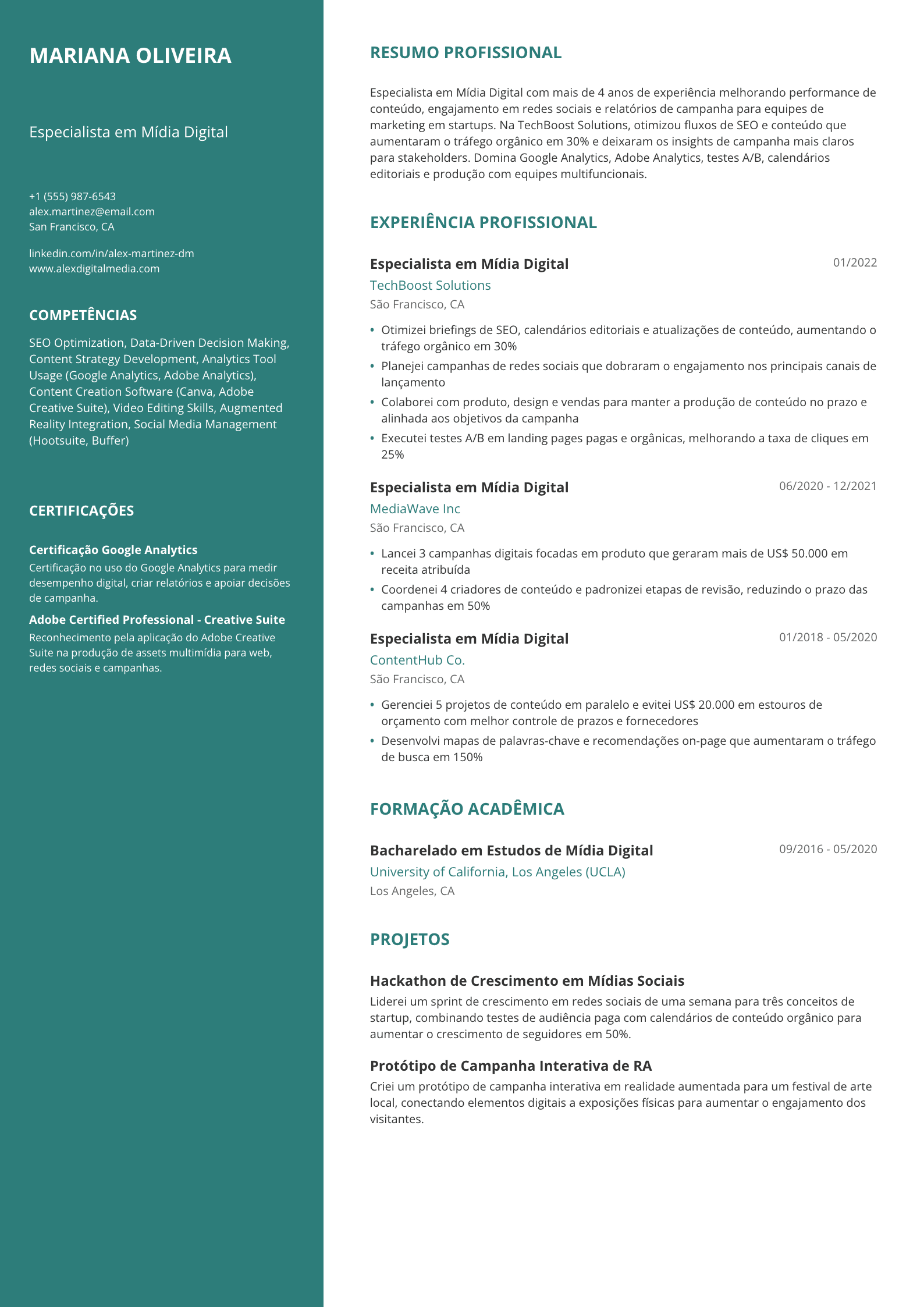 Especialista em Mídia Digital